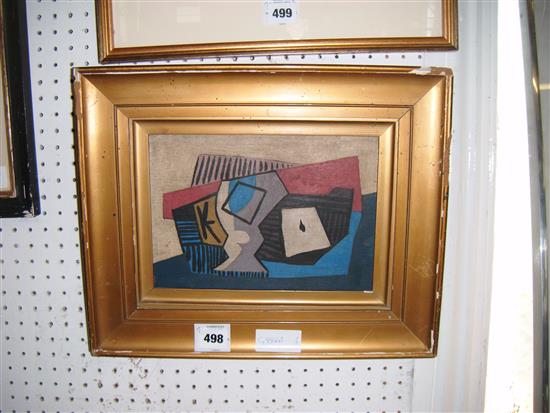 Abstract oil on canvas